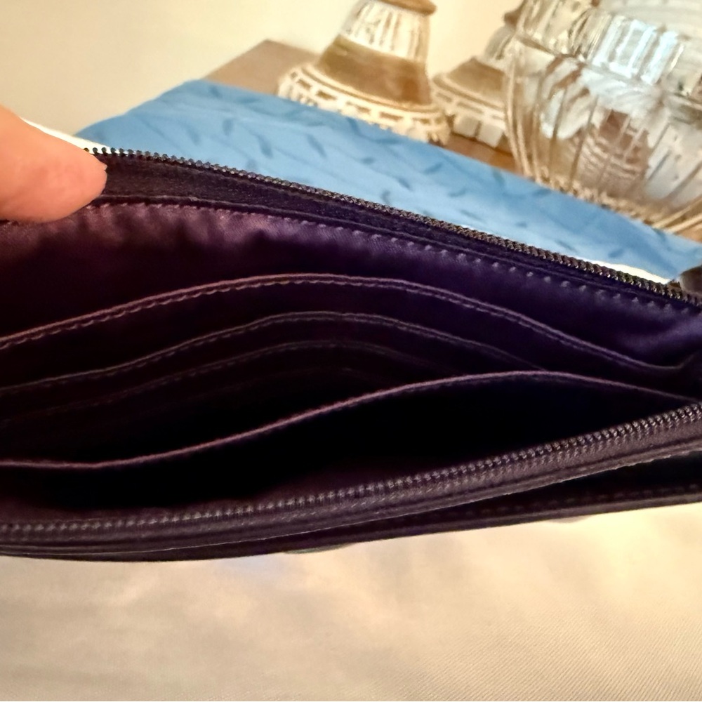 COACH Deep Purple Patent Leather Wristlet / Clutch Y2K Excellent Condition - Picture 5 of 8